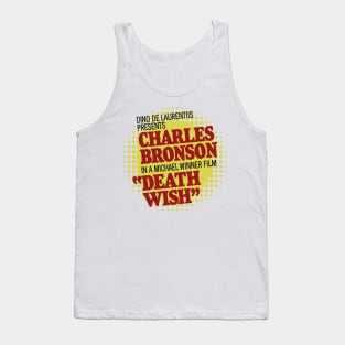 Death Wish – Poster Titles (with halftone pattern) Tank Top